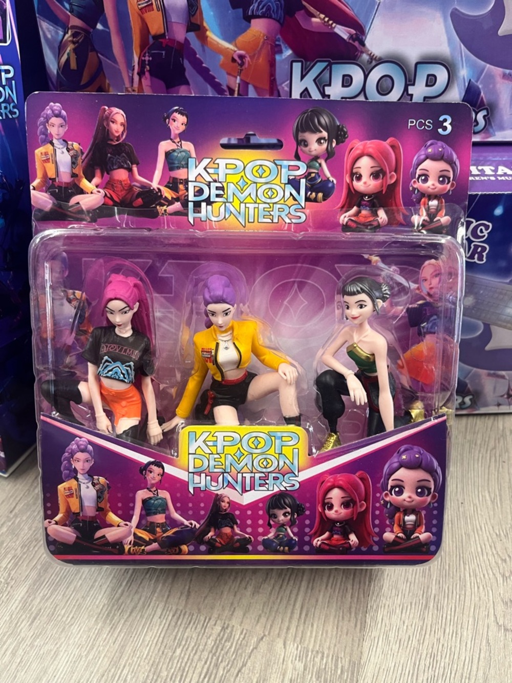 KPOP Demon Hunters 3-Pc Figure Set -